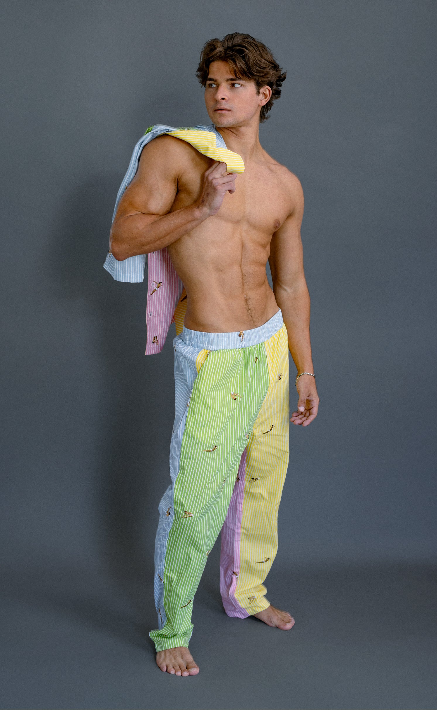 'Head Over Heels' Tom Daley Embroidered Pajamas