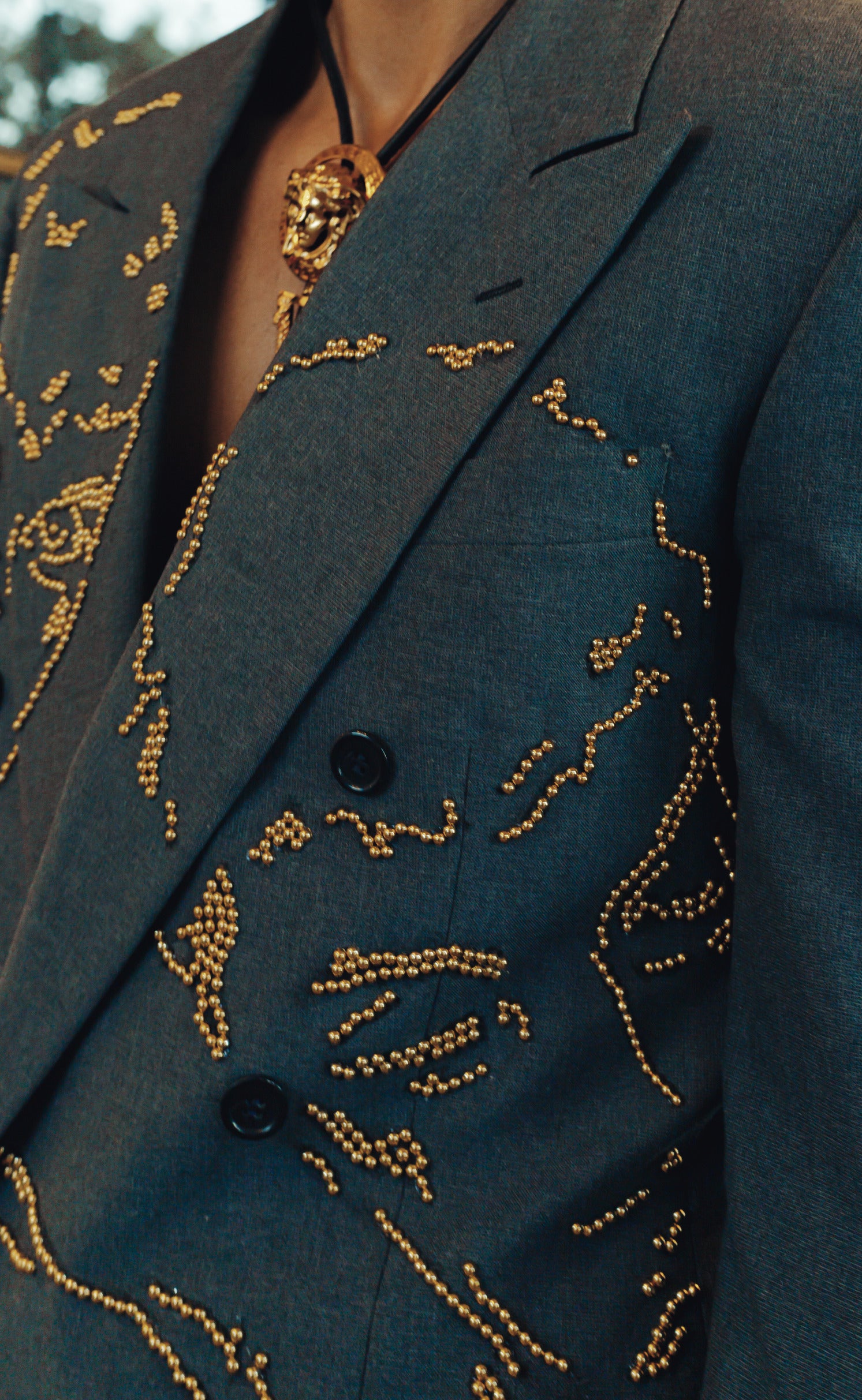 Hand Painted/Studded Custom Suit - Patrick Church