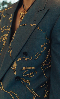Hand Painted/Studded Custom Suit - Patrick Church