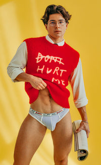 'Don't Hurt Me' Mohair Sweater - Patrick Church