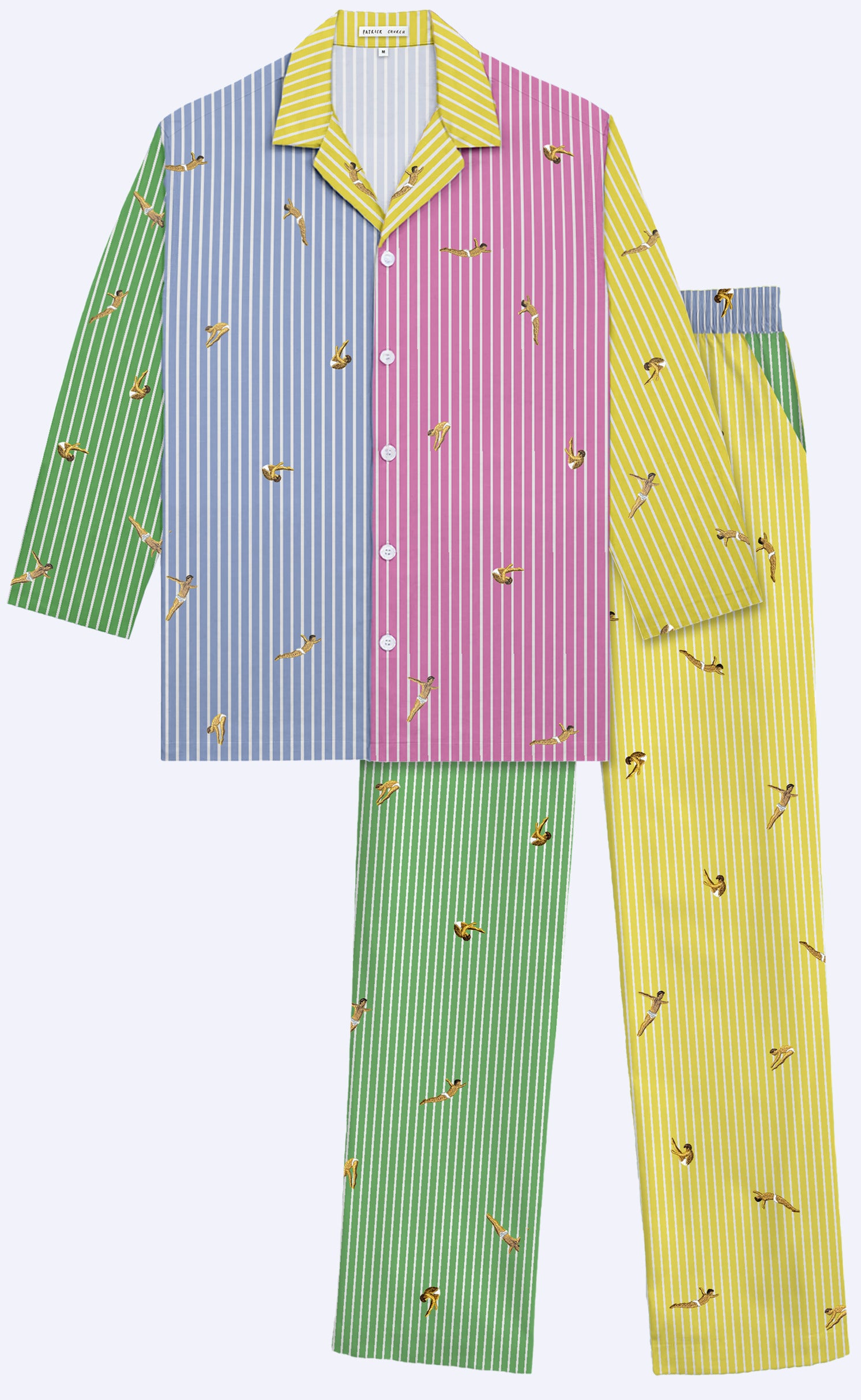 'Head Over Heels' Tom Daley Embroidered Pajamas