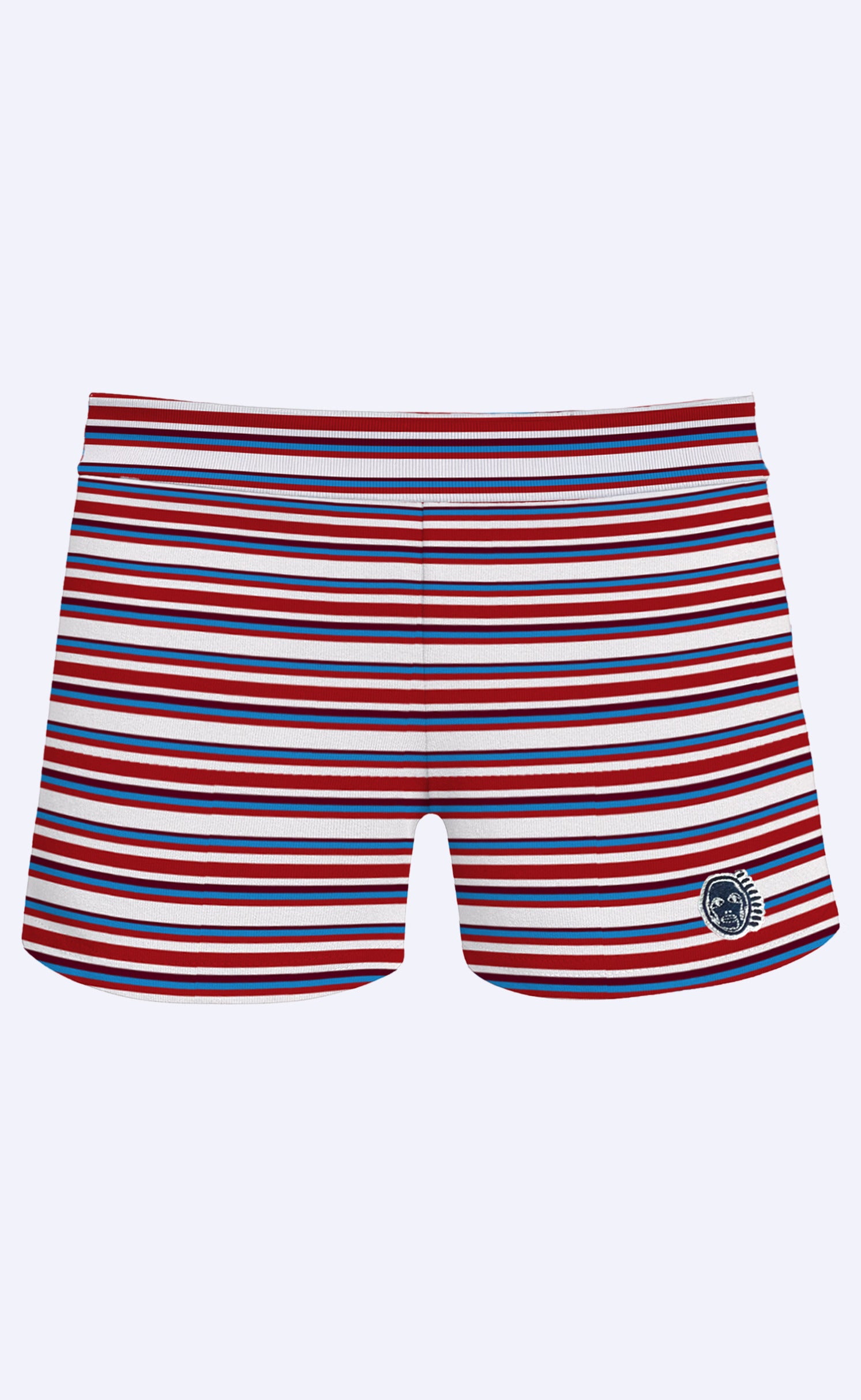 'Preppy Puppy' Stripe Shorts