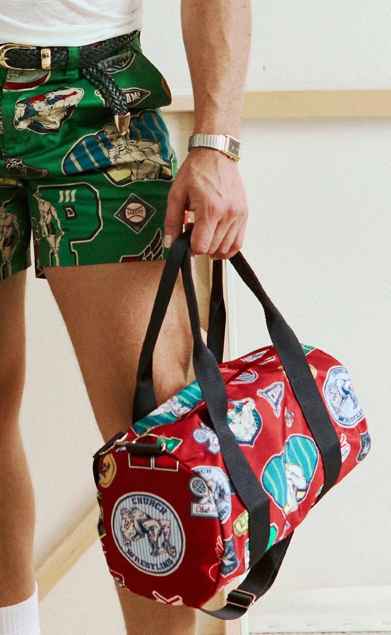 'Crush Club' Letterman Petite Duffle - Patrick Church