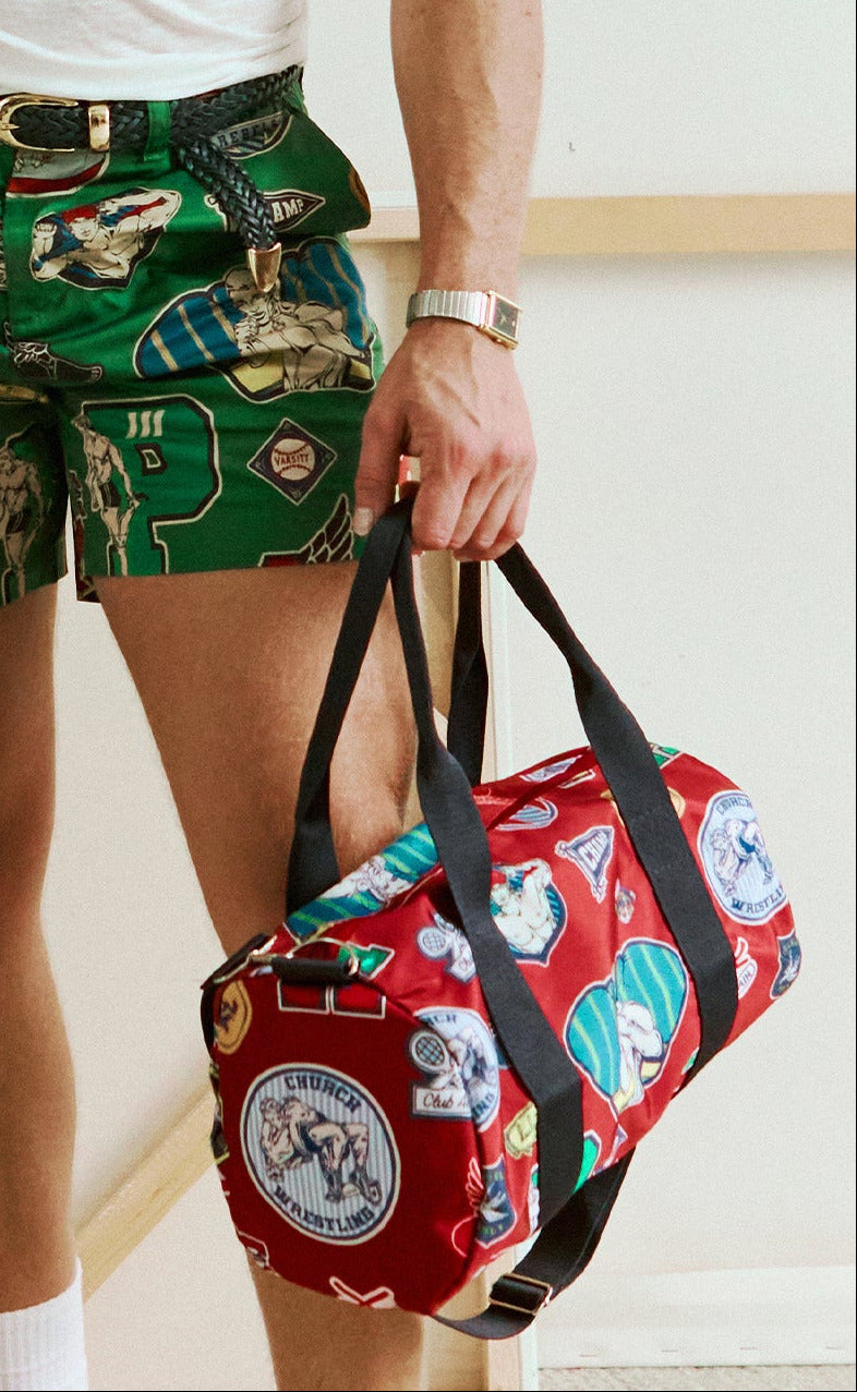 'Crush Club' Letterman Petite Duffle