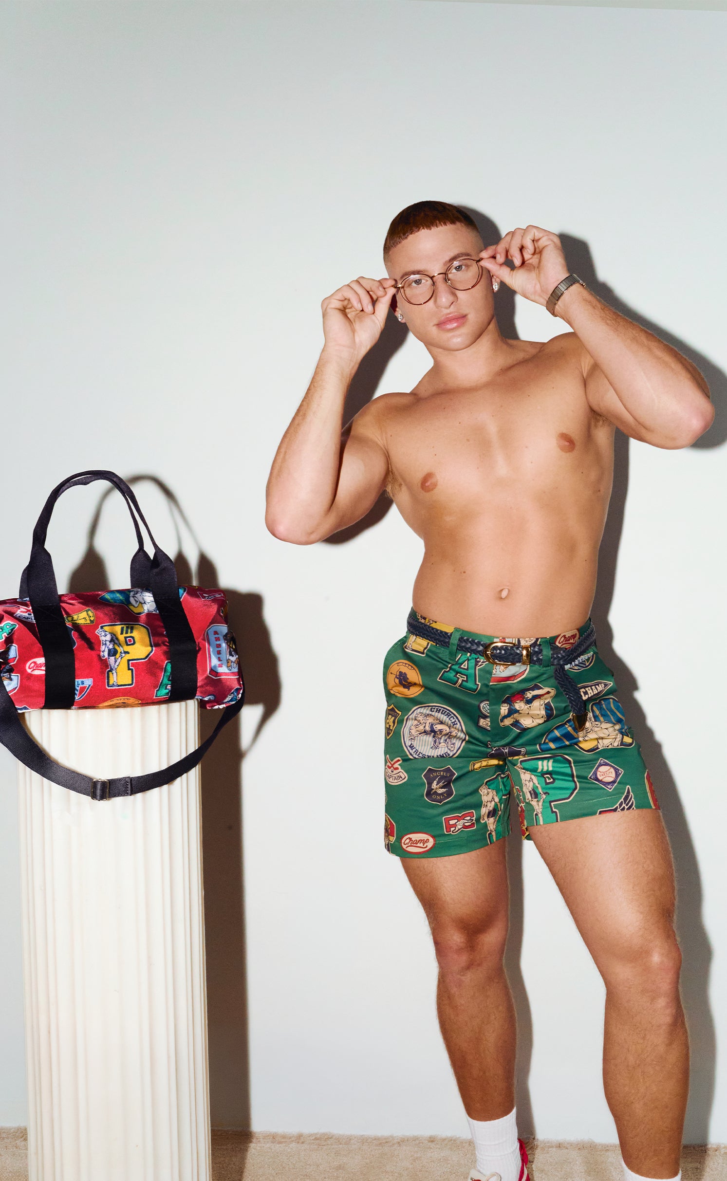 'Crush Club' Letterman Petite Duffle