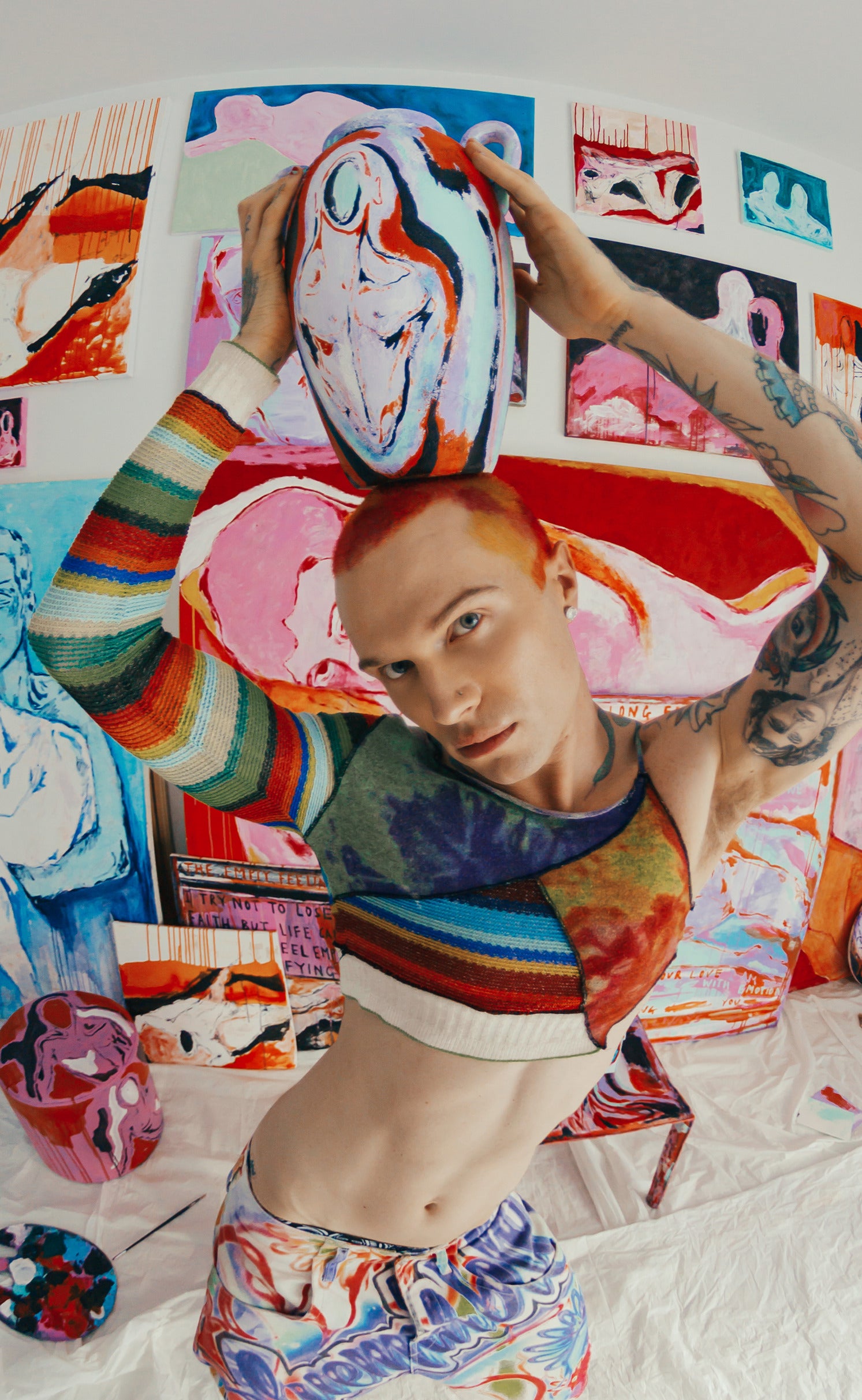 'Kiss Collector' Vase 13 x 7 x 9 - Patrick Church