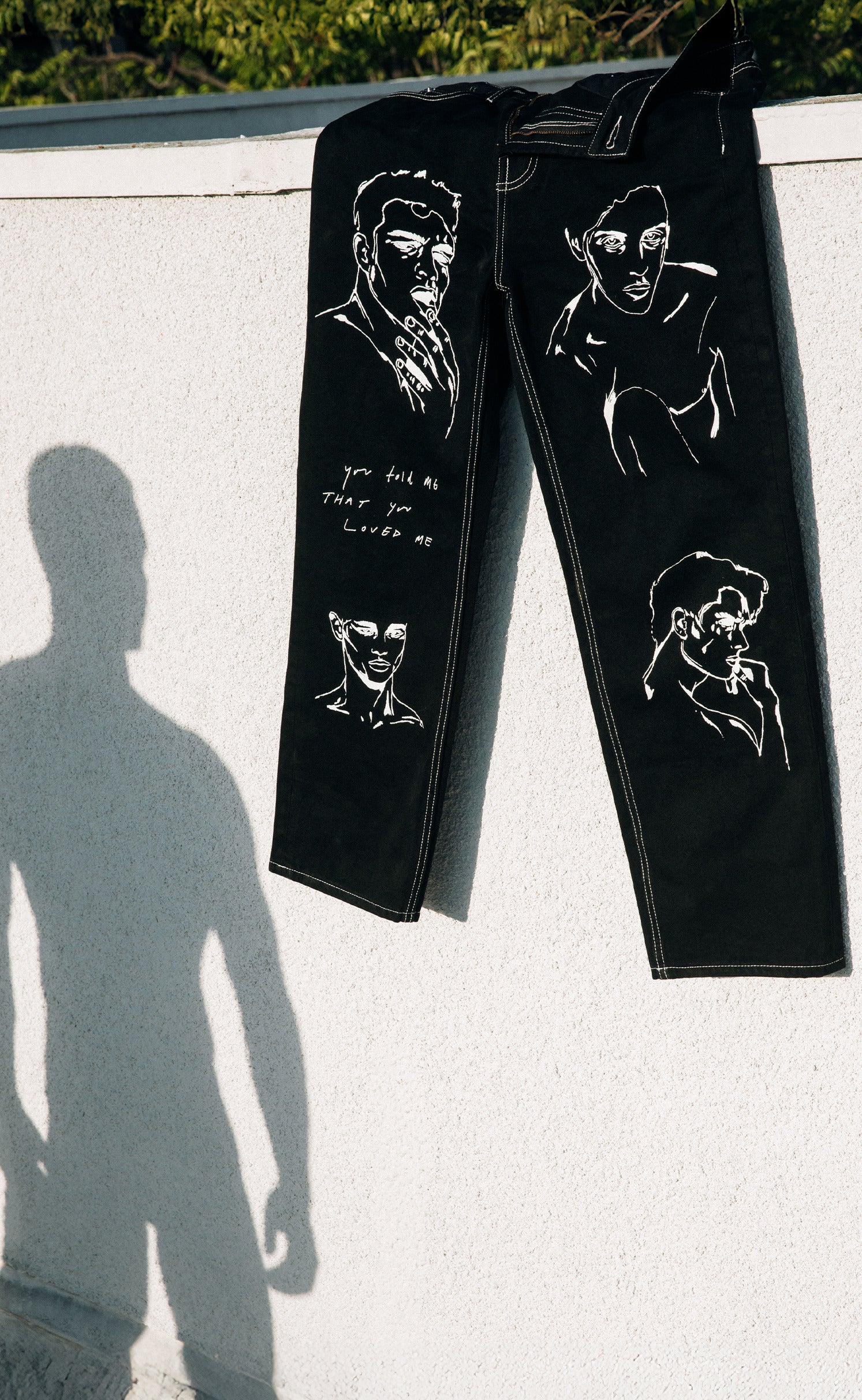 White Stitch 'Handle With Care' Jeans