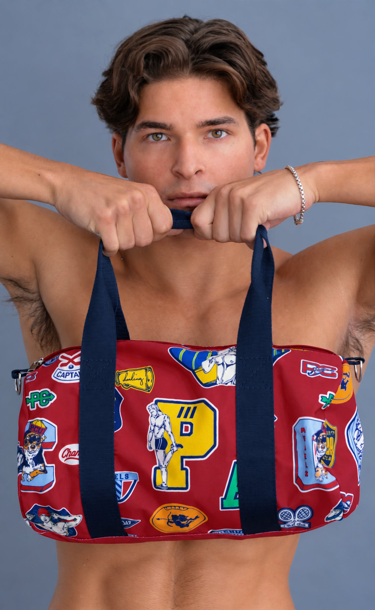 'Crush Club' Letterman Petite Duffle
