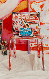 Painted Vegan Leather Tote, 8x4x6 - Patrick Church