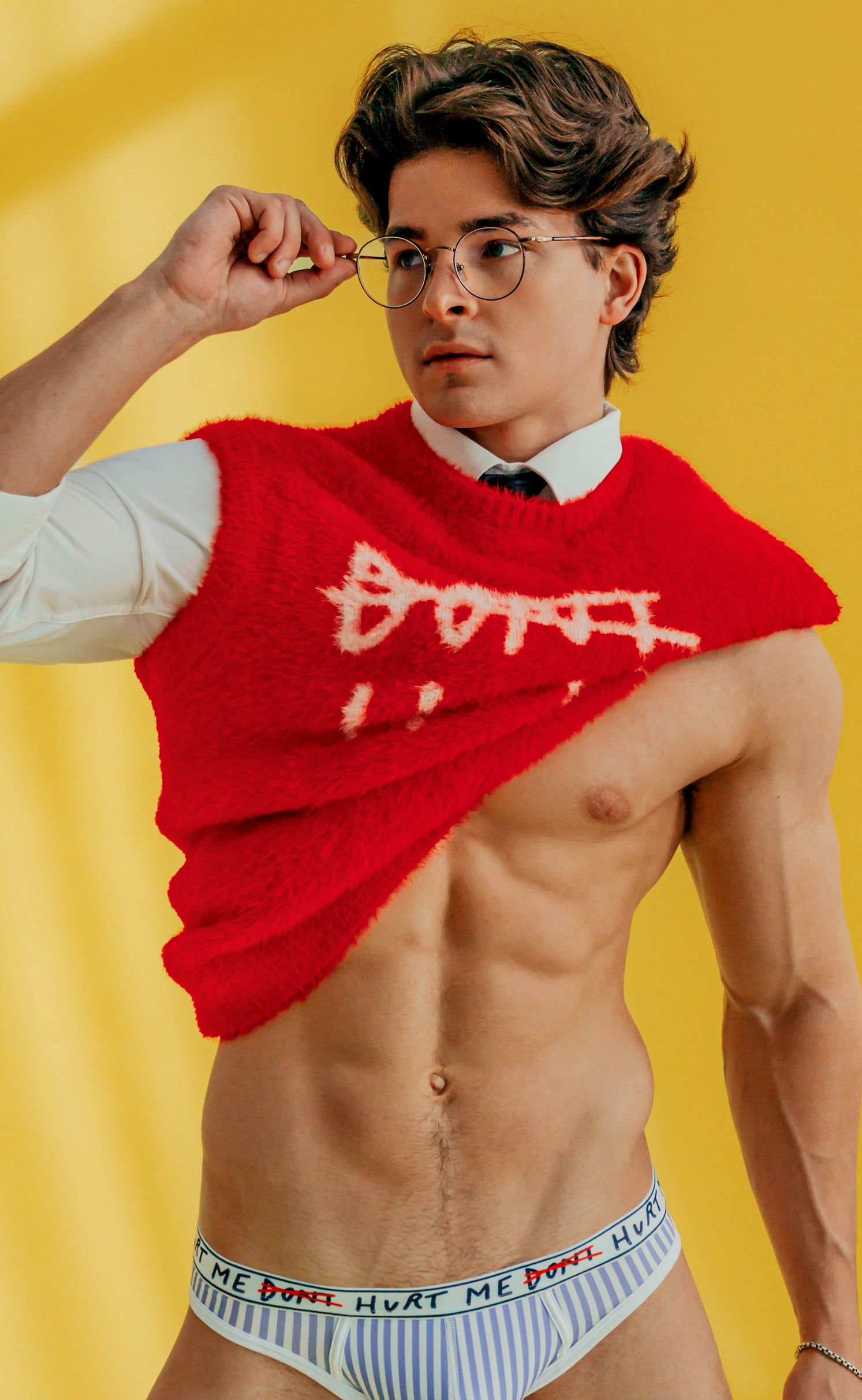 'Don't Hurt Me' Mohair Sweater - Patrick Church