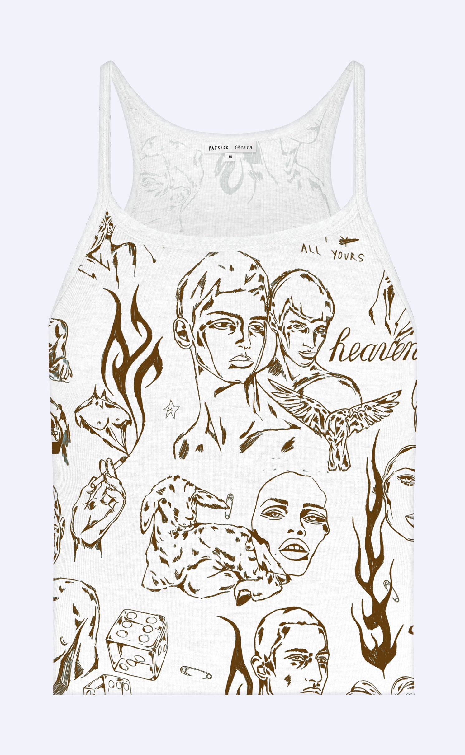 'Troy' Cropped Cami Tank Top