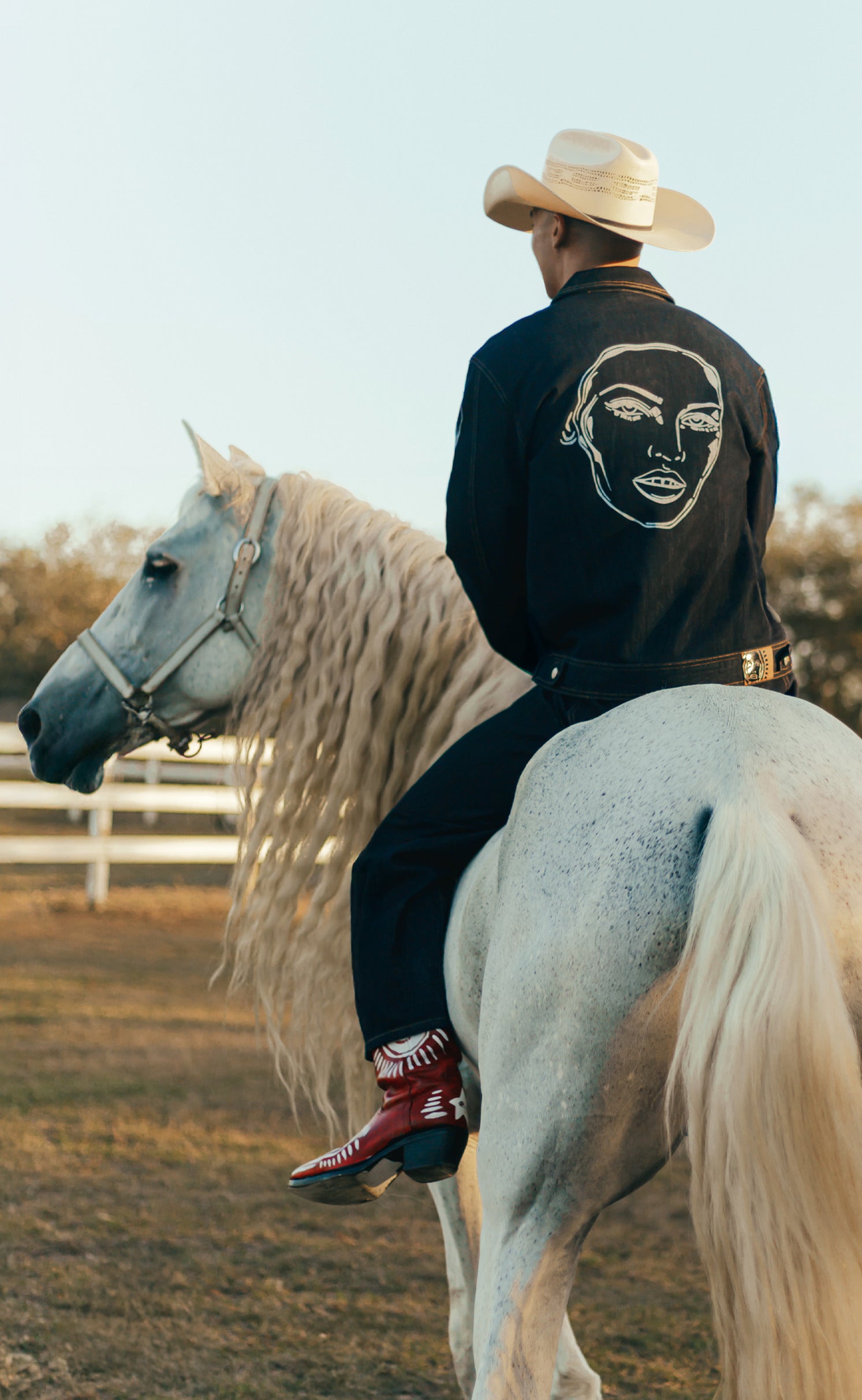 'Born To Ride' Idigo Denim Jacket - Patrick Church