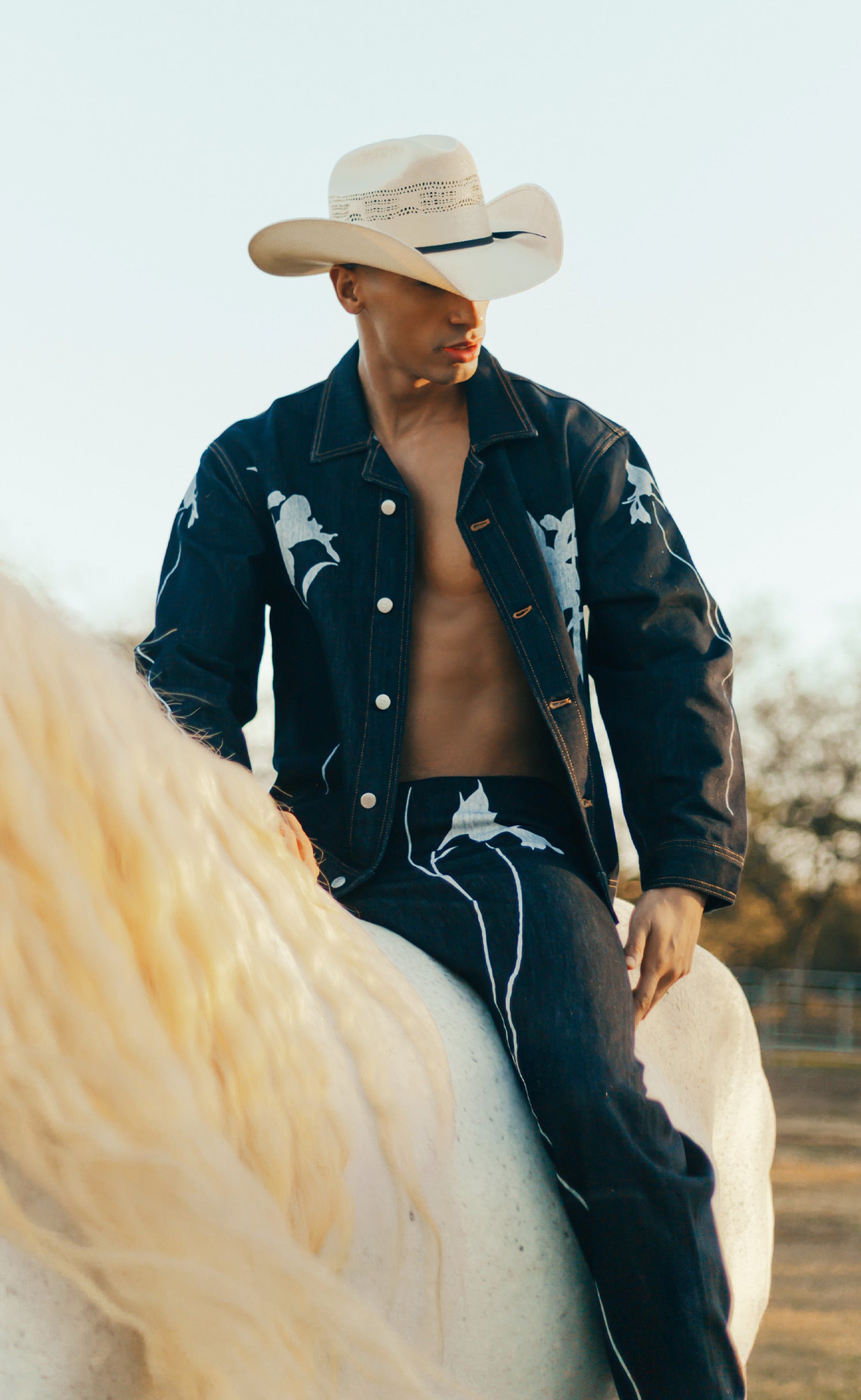 'Born To Ride' Idigo Denim Jacket - Patrick Church