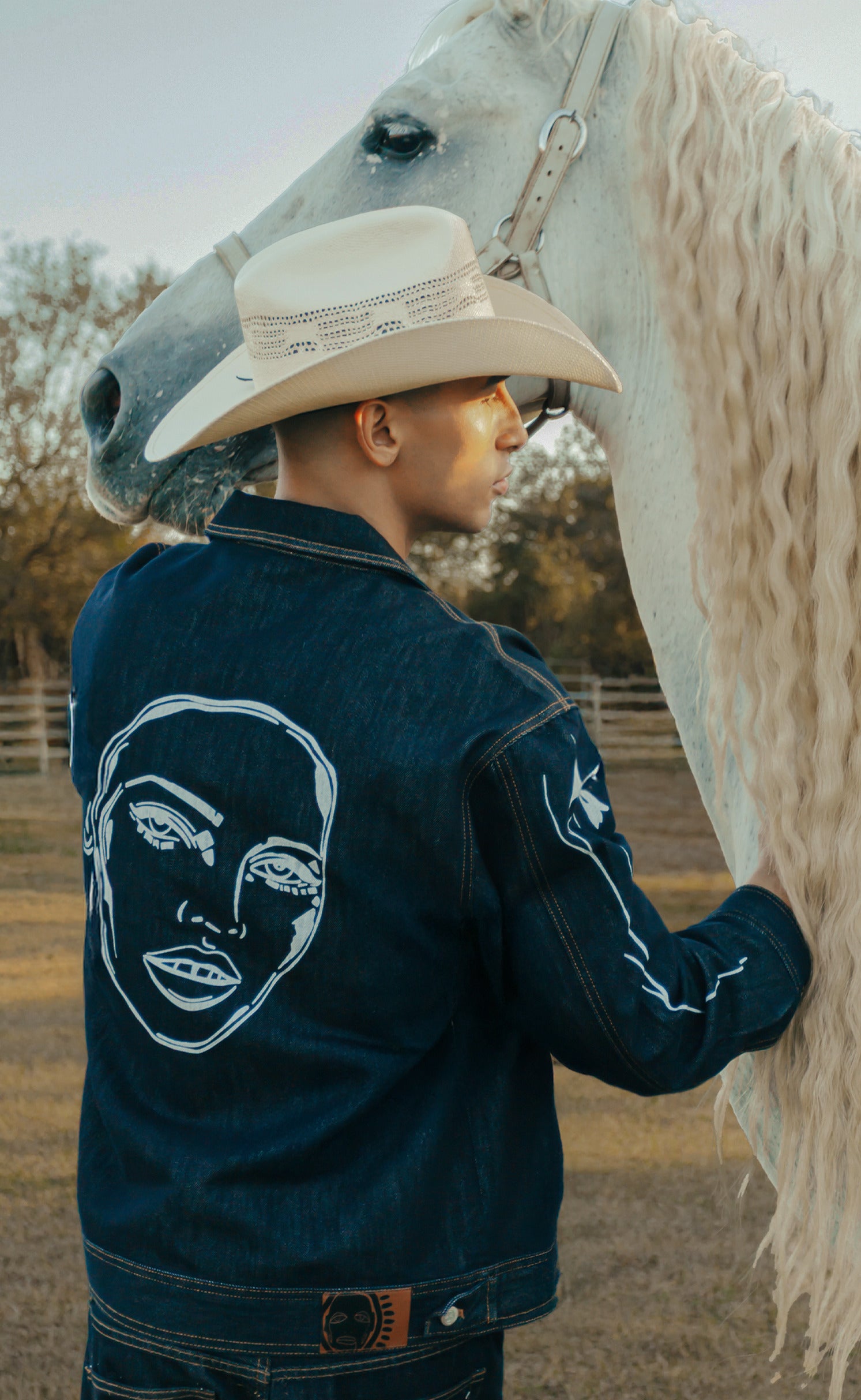 'Born To Ride' Idigo Denim Jacket - Patrick Church