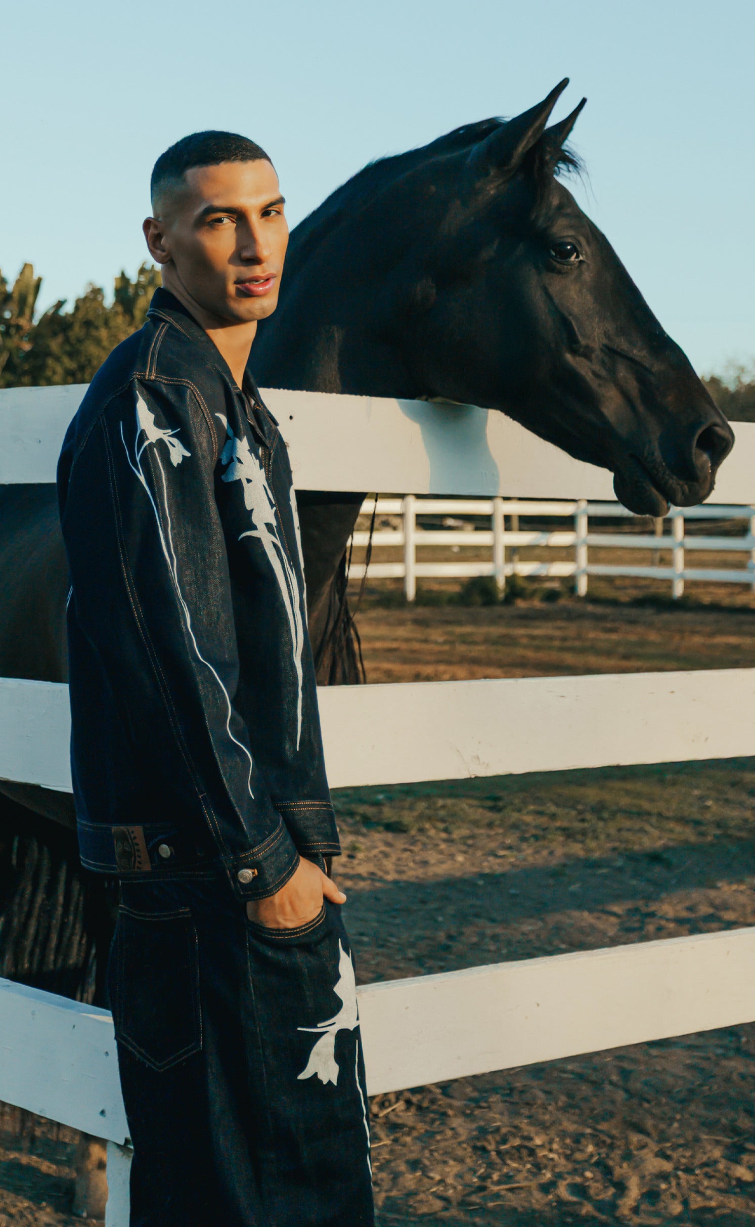 'Born To Ride' Idigo Denim Jacket - Patrick Church