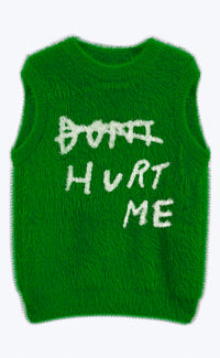 'Don't Hurt Me' Mohair Vest - Patrick Church