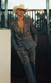 Hand Painted/Studded Custom Suit - Patrick Church