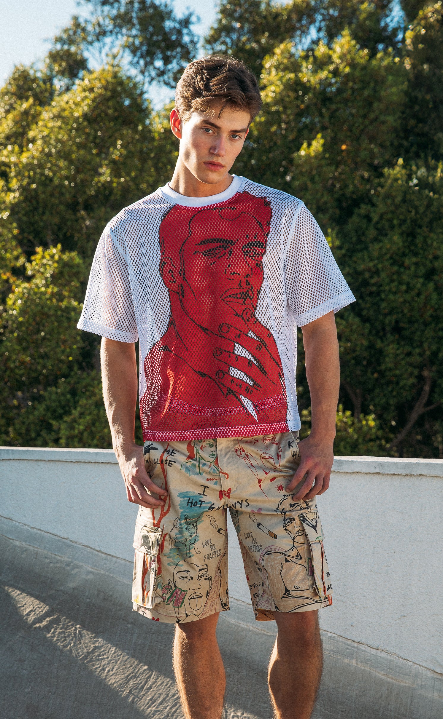 'L'amour' Cargo Shorts
