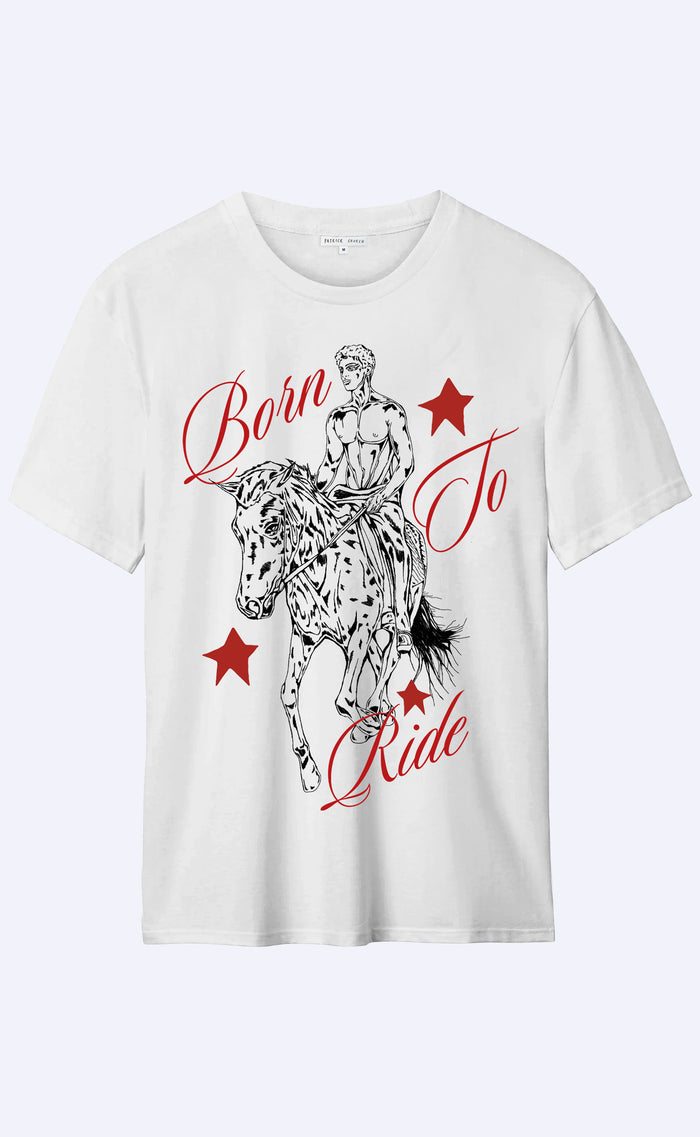 'Born To Ride' Retro Fit T-shirt - Patrick Church
