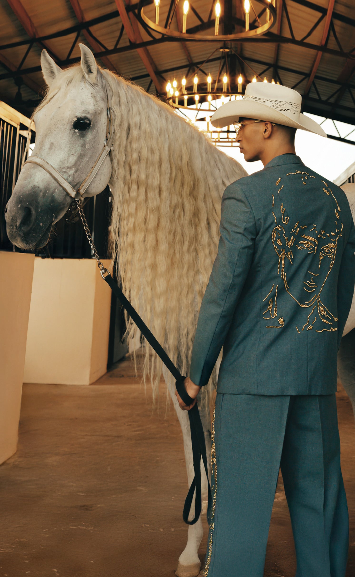 Hand Painted/Studded Custom Suit - Patrick Church