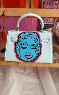 Painted Vegan Leather Tote, 8x4x6 - Patrick Church