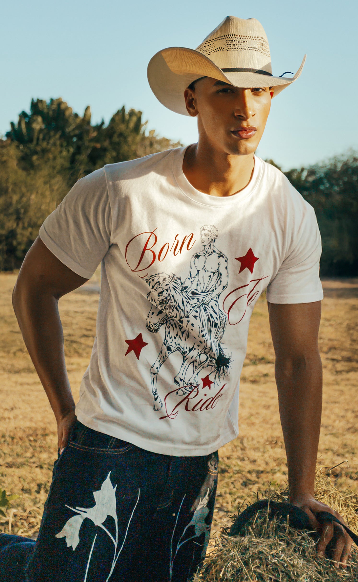 'Born To Ride' Retro Fit T-shirt - Patrick Church
