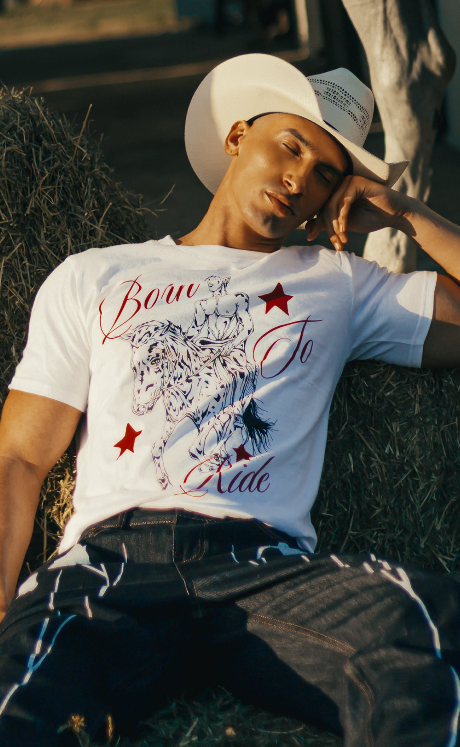 'Born To Ride' Retro Fit T-shirt - Patrick Church