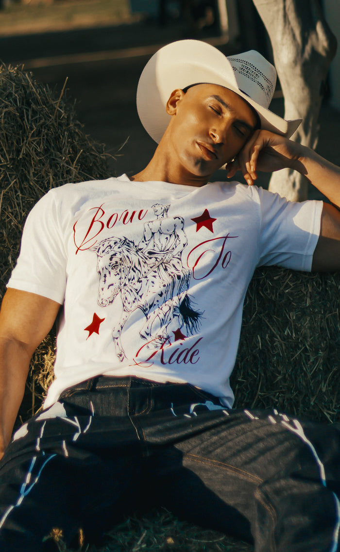 'Born To Ride' Retro Fit T-shirt - Patrick Church