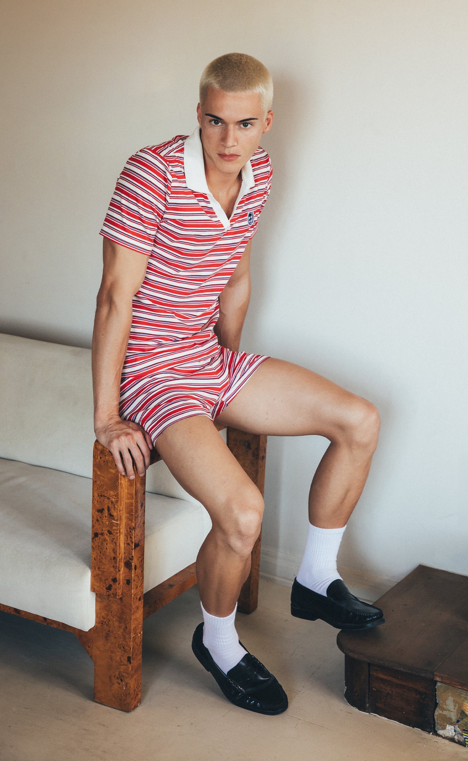 'Preppy Puppy' Mesh Polo