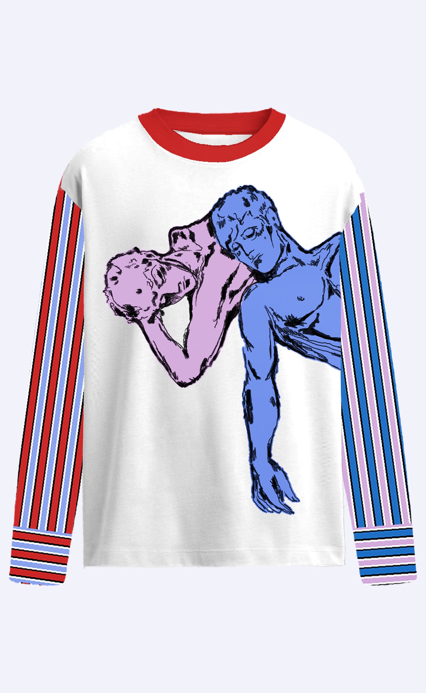 'The Lovers' Oxford Hybrid T-Shirt