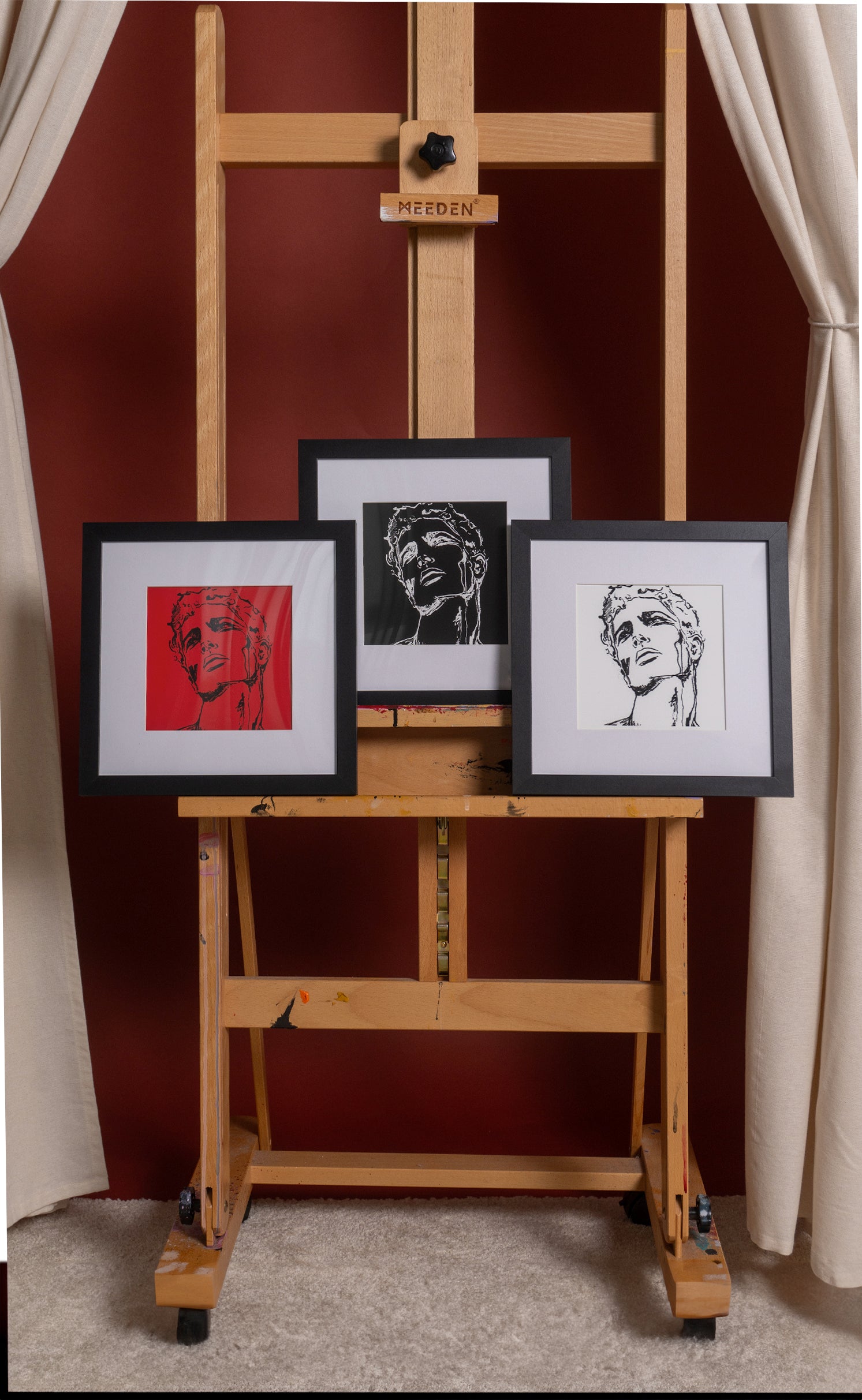 'Gabriel' Set of 3 Art Prints, 10"x10" - Patrick Church