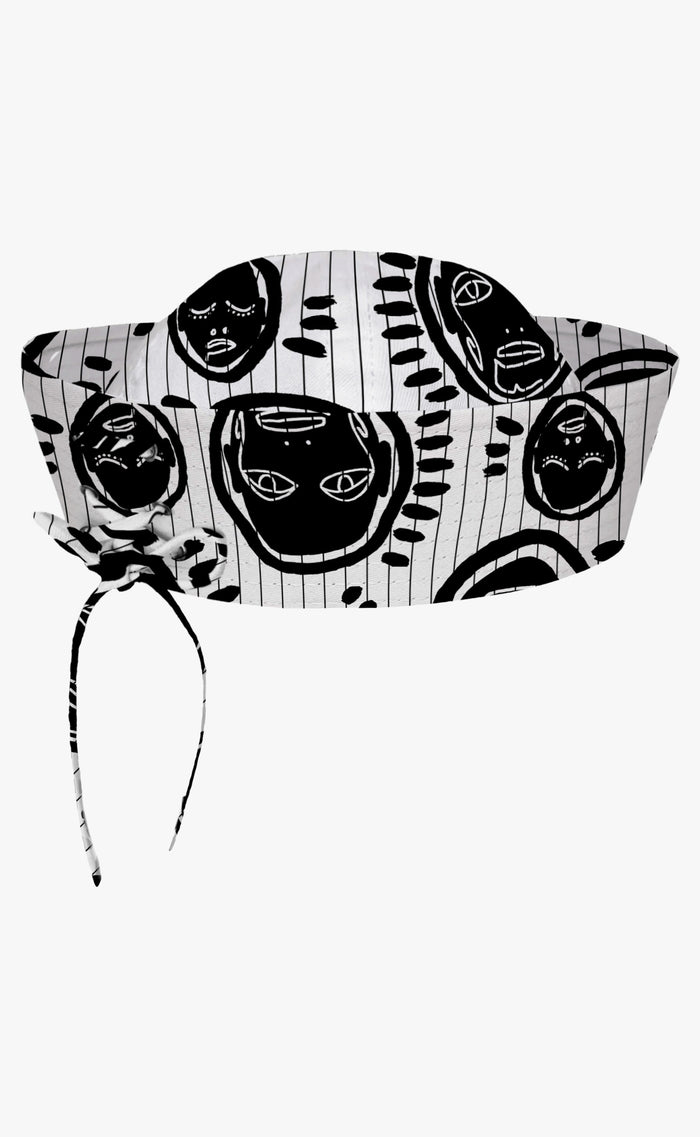 Stripe 'All Over You' Lace-Up Sailor Cap - Patrick Church