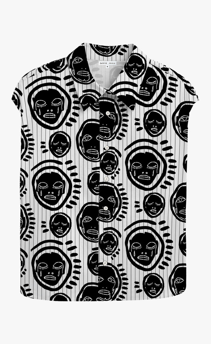 Stripe 'All Over You' Sleeveless Shirt - Patrick Church