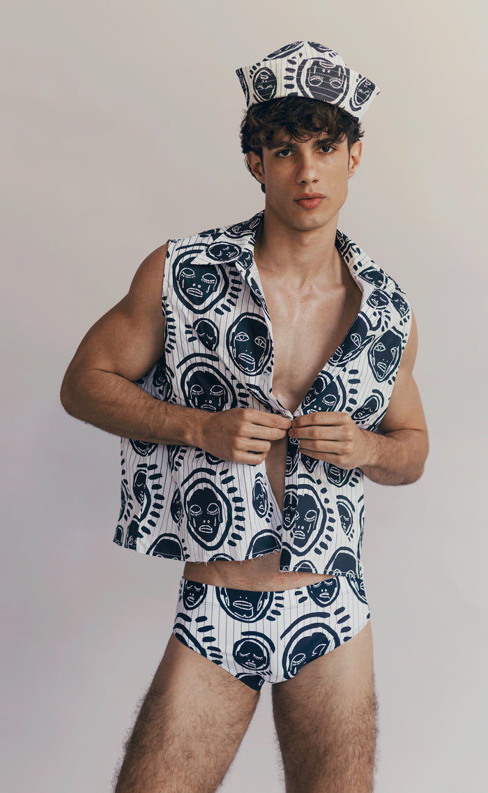 Stripe 'All Over You' Sleeveless Shirt - Patrick Church