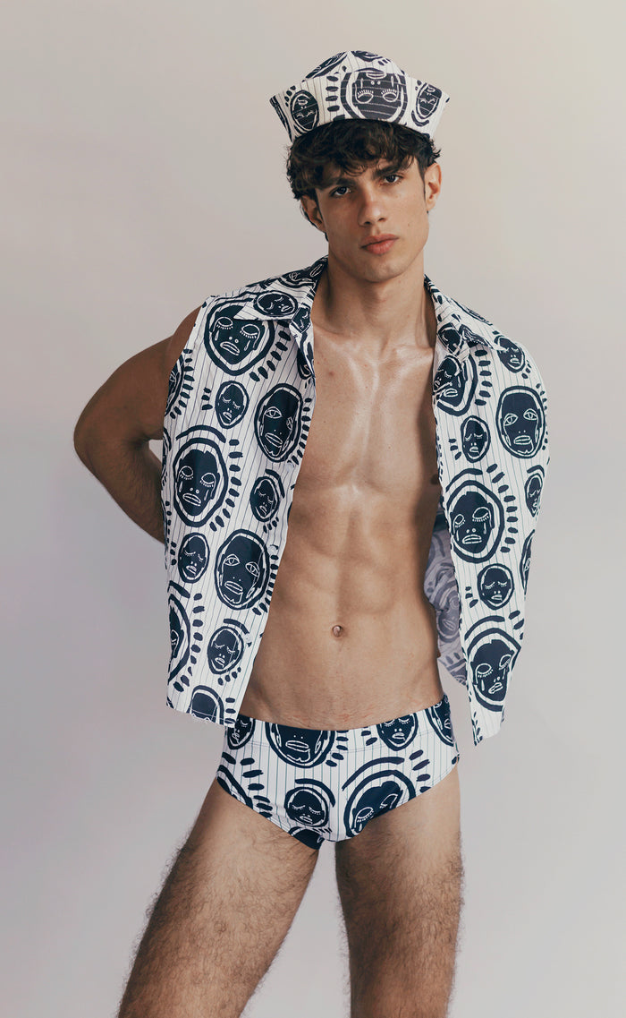 Stripe 'All Over You' Sleeveless Shirt - Patrick Church