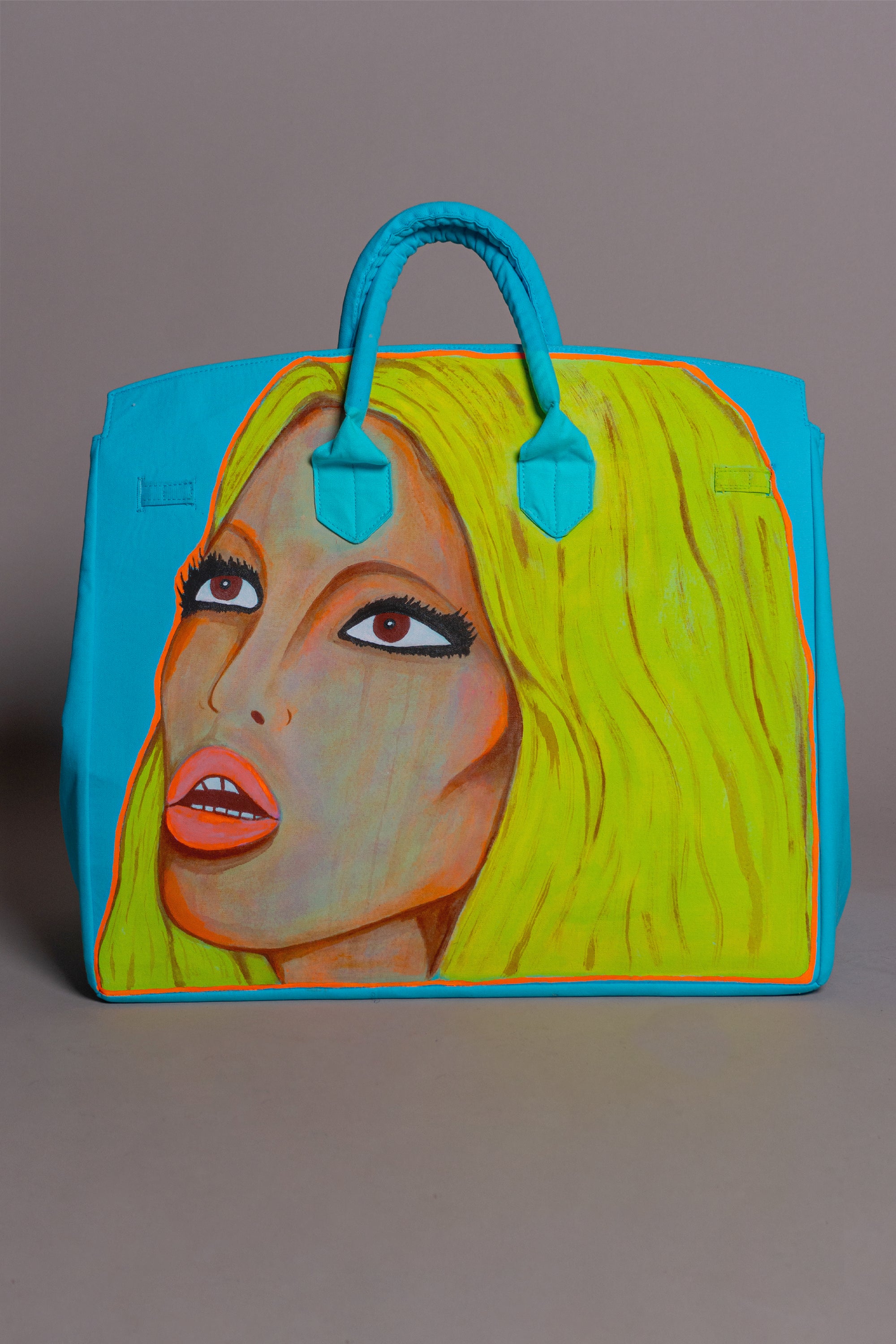 'Angel Baby' Painted Canvas Bag - Patrick Church