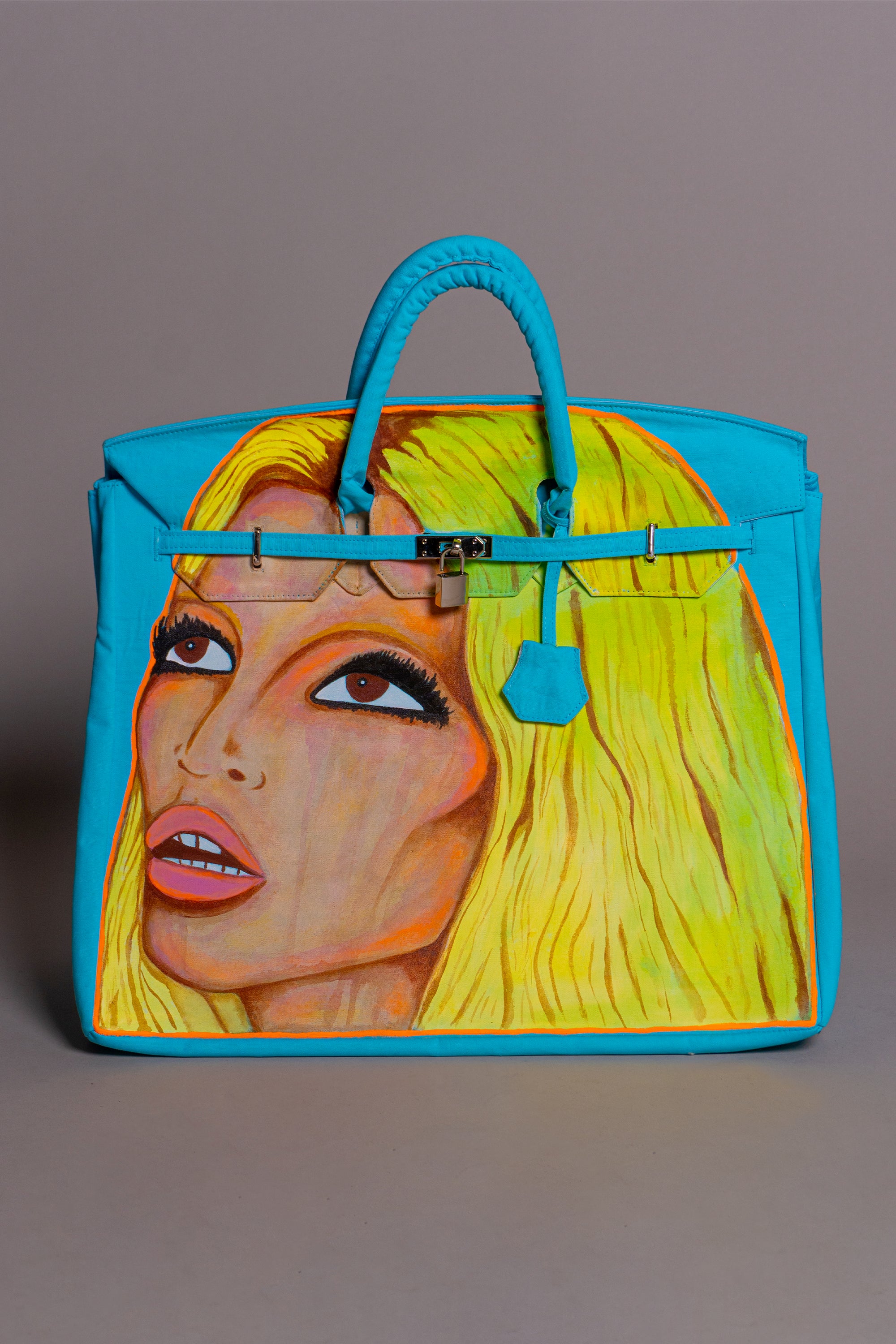 'Angel Baby' Painted Canvas Bag - Patrick Church