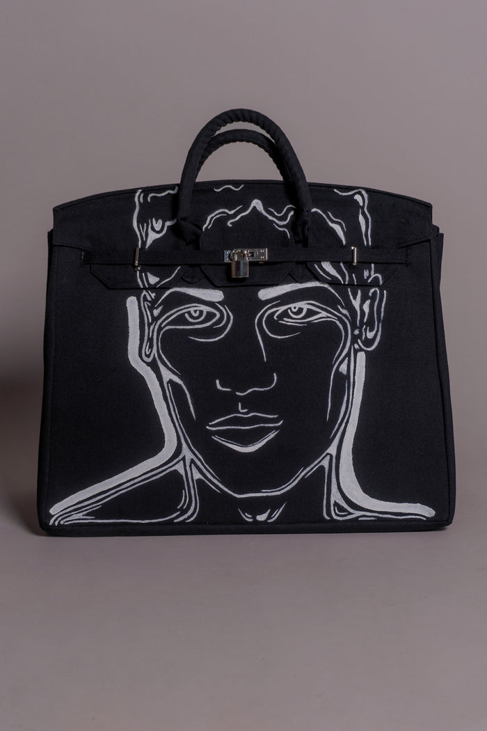 'Dearest Boy' Painted Canvas Bag - Patrick Church