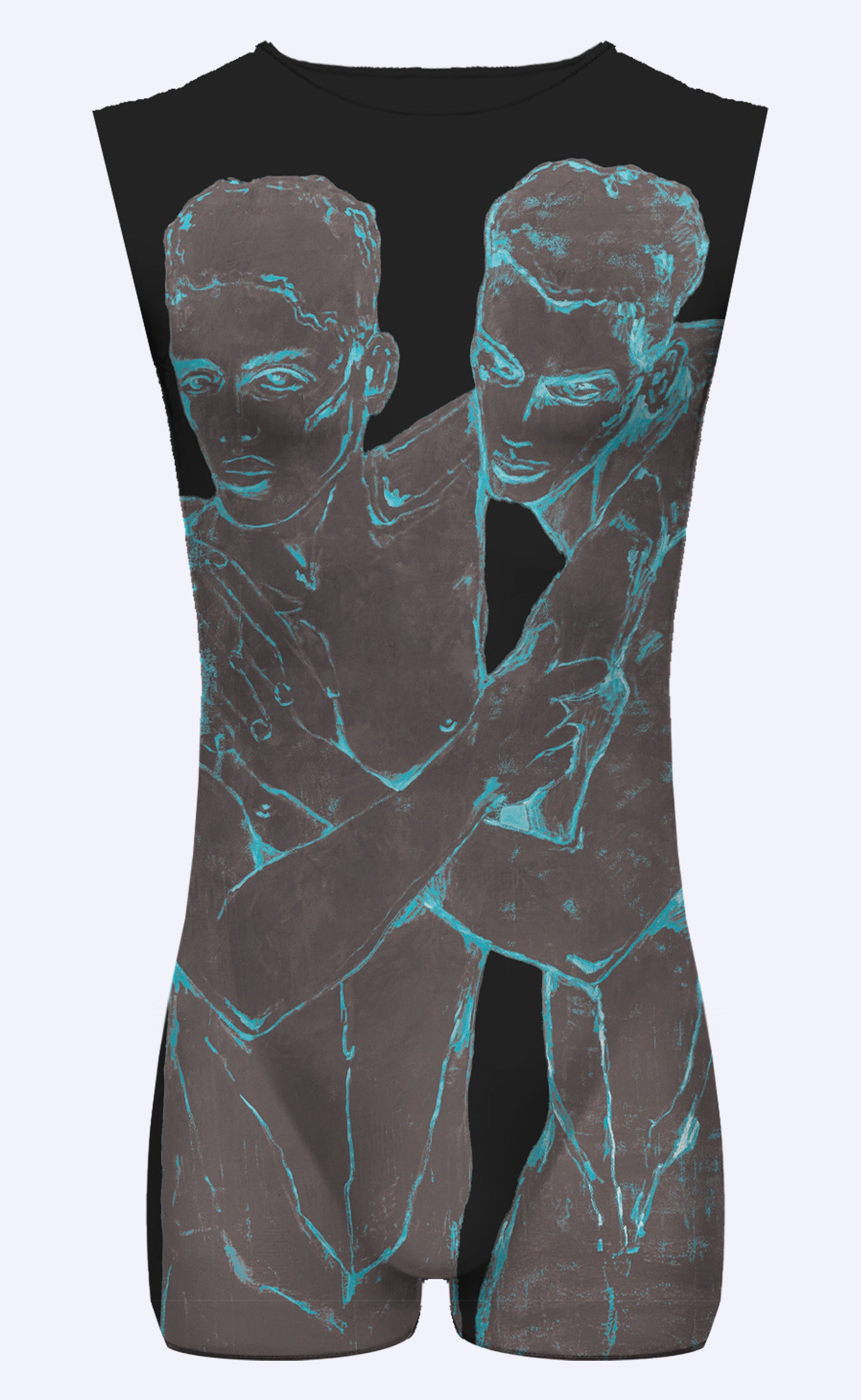 'Never Hide' Backless Singlet
