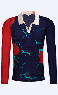 'Tenderness Is A Virtue' Mesh Polo - Patrick Church