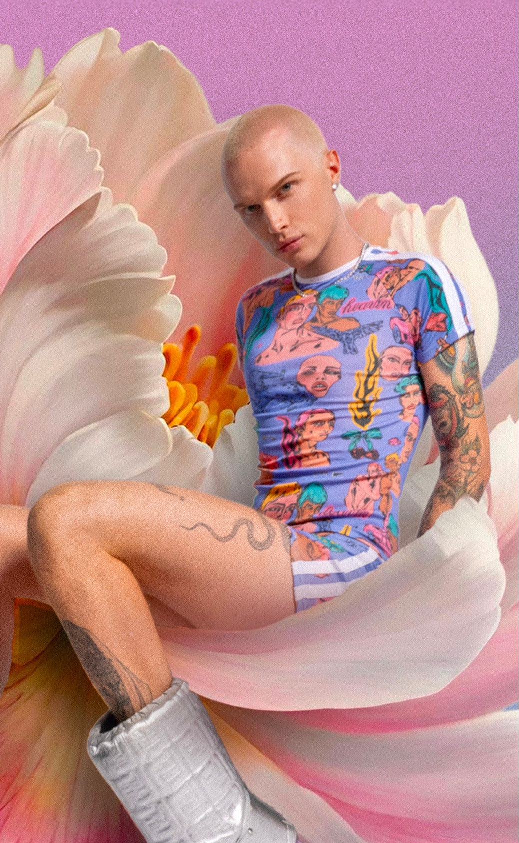 'Nobodys Flower' Slim Fit T-shirt - Patrick Church