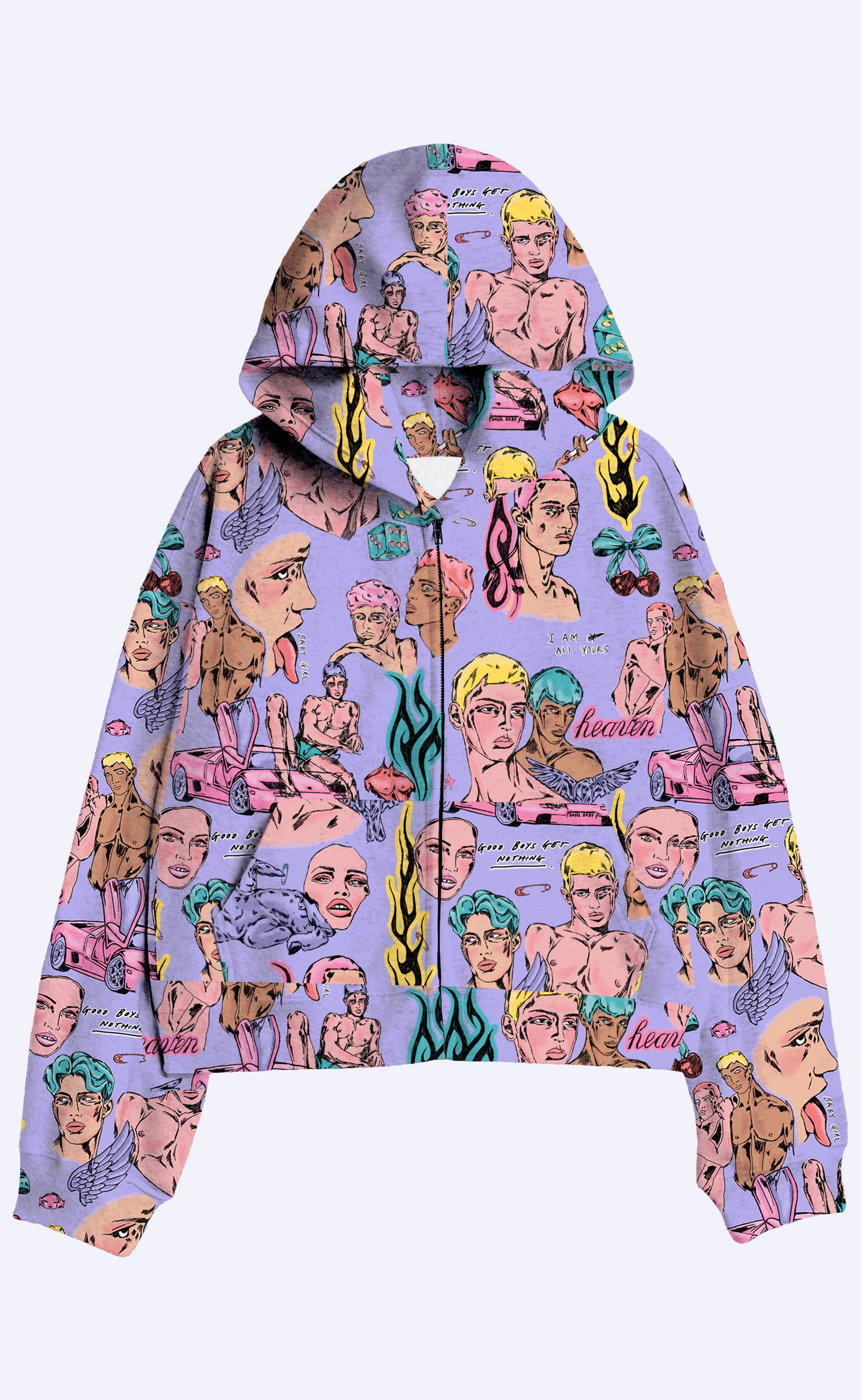'Nobodys Flower' Zip-up Hoodie