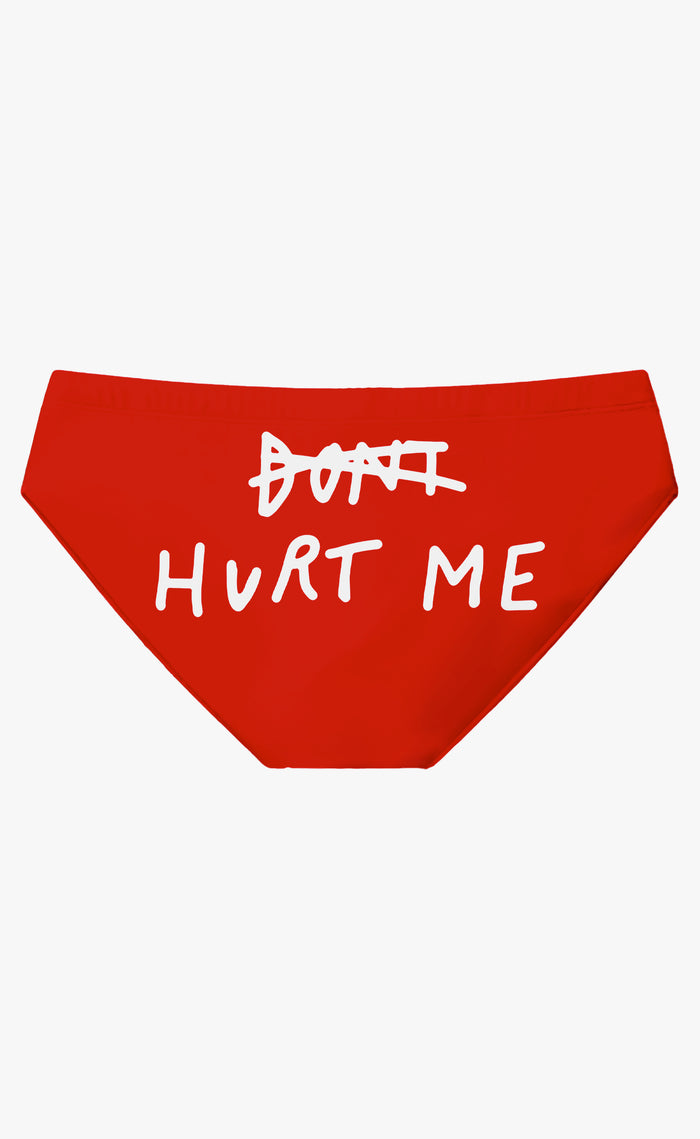 'Don't Hurt Me' Swim Brief - Patrick Church