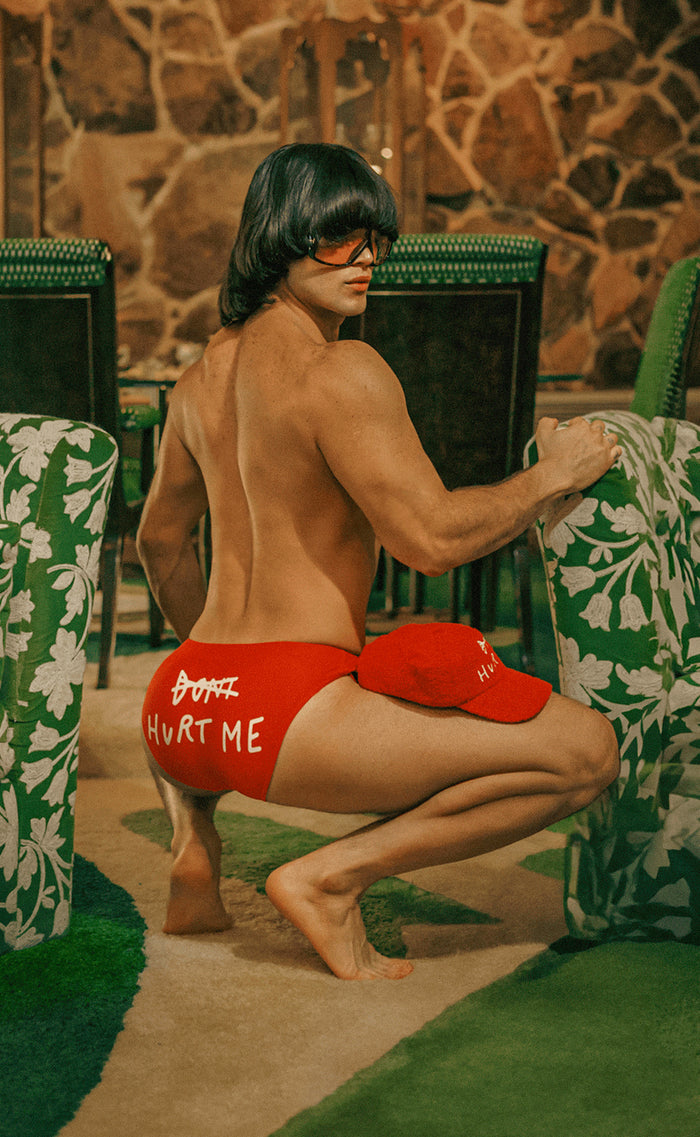 'Don't Hurt Me' Swim Brief - Patrick Church