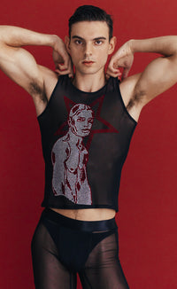 'Disco Daddy' Mesh Tank Top - Patrick Church