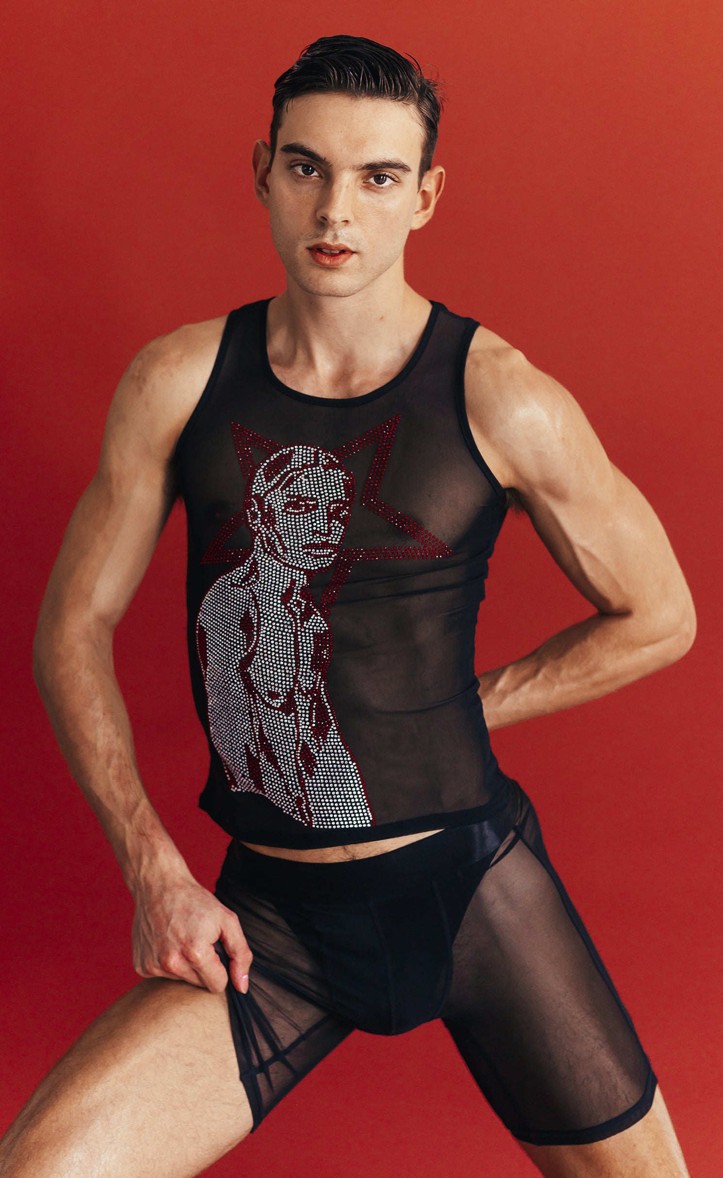 'Disco Daddy' Mesh Tank Top - Patrick Church