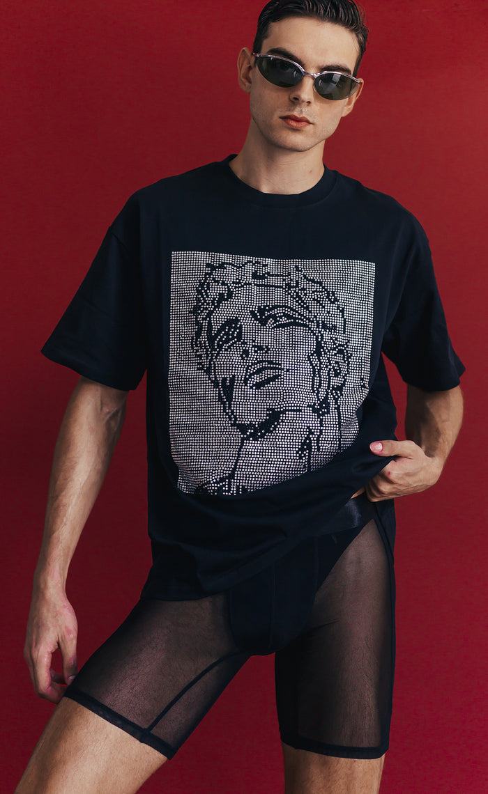 'Disco Daddy' Rhinestone T-shirt - Patrick Church