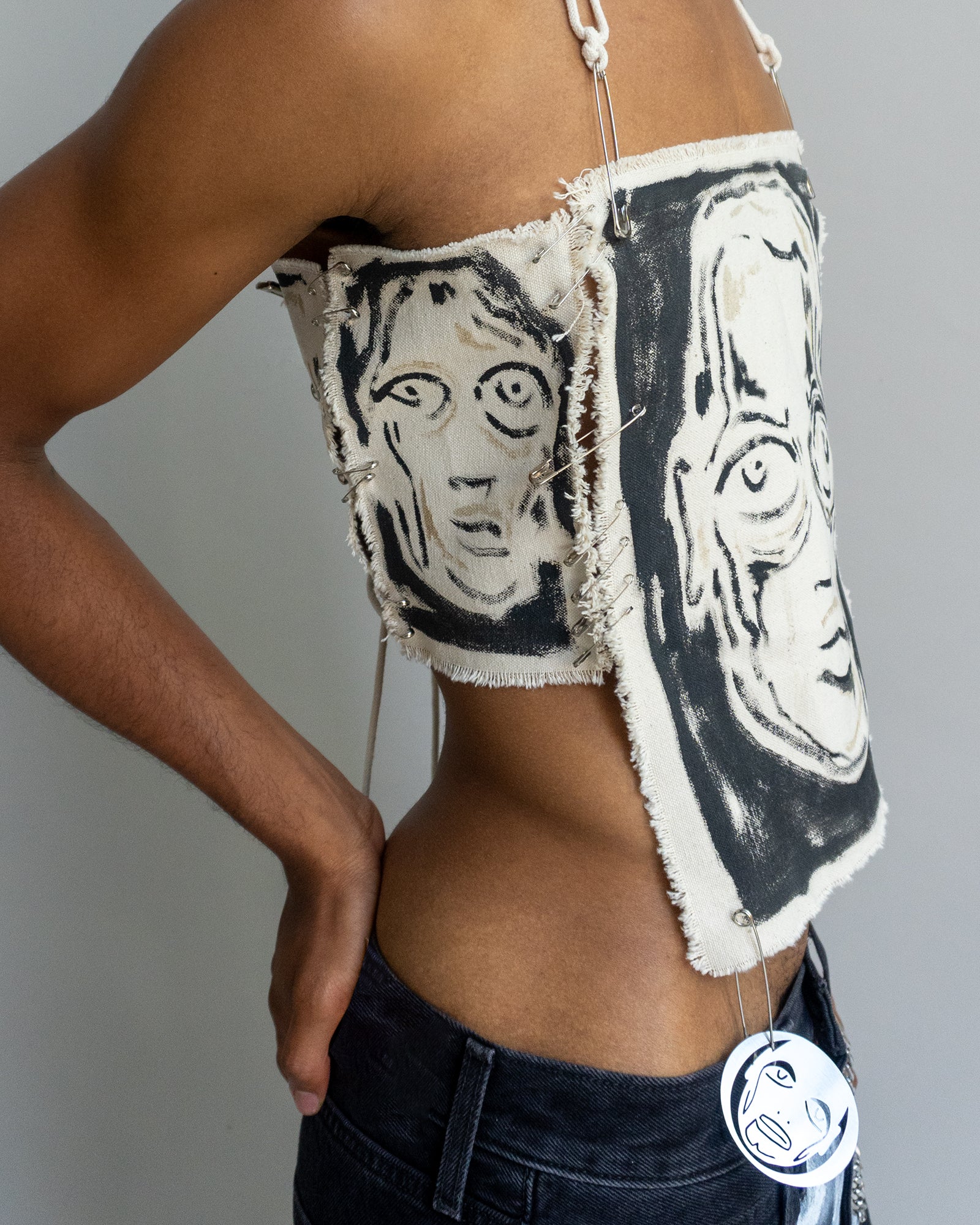 'Devotion' Tie Back Corset - Patrick Church
