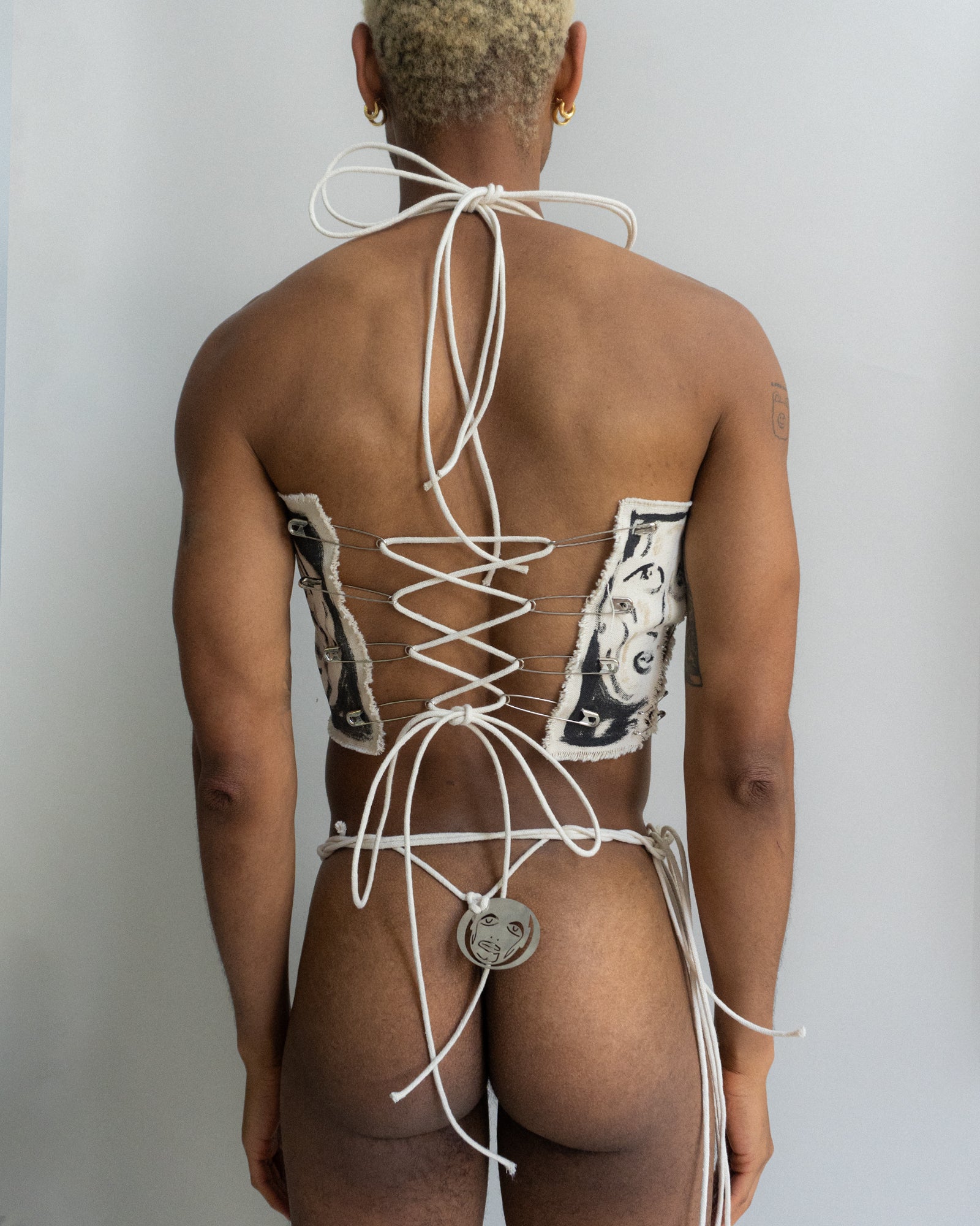 'Devotion' Tie Back Corset - Patrick Church