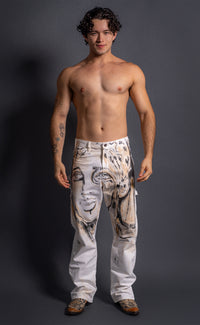 Hand Painted 'Dearest Boy' Pant - 32 Waist - Patrick Church